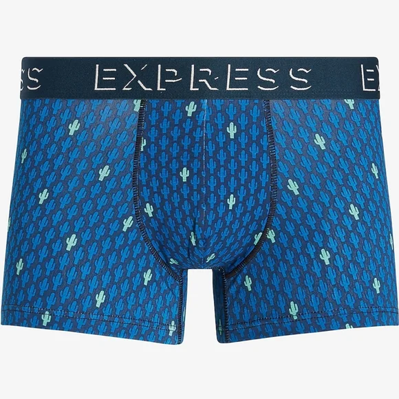 Express Comfort Cotton Cactus Print Boxer Brief - Picture 2 of 4